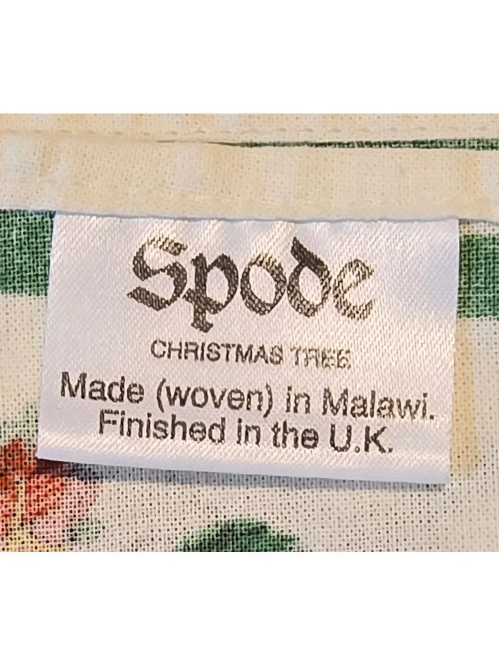 Spode Christmas decorative napkins Set of 6 Festive Green Trim